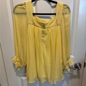 Lauren Conrad Yellow Women's Top size L